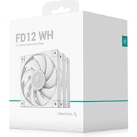 DeepCool FD12 120mm PWM Case Fan 3-Pack White Hydro Bearing DeepCool FD12 120mm PWM Case Fan 3-Pack White Hydro Bearing